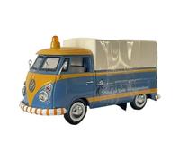 1/43 For T1 Alloy Classic Static Transport Vehicle Blue Model Fans Hobby Collection Ornaments