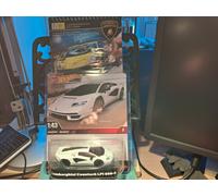 1:43 HOT WHEELS PREMIUM LAMBORGHINI COUNTACH LPI 800-4 CAR + GALLARDO SKETCHBOOK