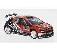 1:43 IXO Citroen C3 #22 Winner Rally Montecarlo 2025 Rossel Dunand RAM975A.22 Mo