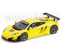 1:43 Minichamps Mclaren Mp4-12C Gt3 2012 Yellow 437121396 Model