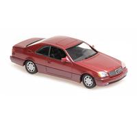 Mercedes-Benz 600 SEC Coupe (Red Metallic) 1992 (C140) 1:43 Maxichamps
