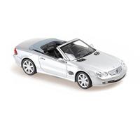 1:43 MINICHAMPS Mercedes Benz Sl Class (R230) Silver 2001 940031030 Model