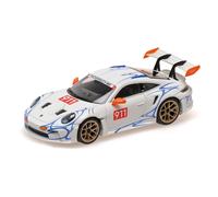 1:43 MINICHAMPS Porsche 911 (992) Gt3Rs White With Orange Decor 2023 410062115 M