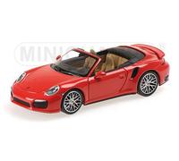 1:43 Minichamps Porsche 911 Turbo S Cabriolet 2013 Red 410062230 Model