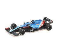 Minichamps 417212114 1:43 Alpine F1 Team A521-Fernando Alonso-Qatar GP 2021 Collectible Miniature Car, Multicoloured