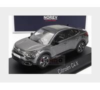 Citroen C4 X 2023 in platinum grey, 1:43 scale diecast model from Norev, 155481