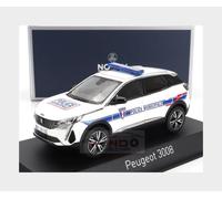 1:43 NOREV Peugeot 3008 Police Municipale 2023 White Blue NV473948 Model