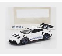 1:43 NOREV Porsche 911 992 Gt3 Rs Coupe 2022 White Blue NV750048 Model