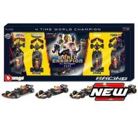 Max Verstappen Set of 4 World Champion Set 1:43 Scale Burago 38213