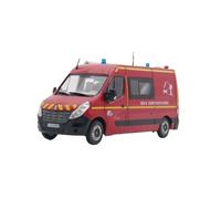 1:43 Renault Master Van Fire Rescue Die-Cast Model Car Souvenir Static Display Home Office Decor