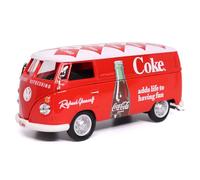 Motor City Classics 1:43 Scale Model Car 1962 VW Cargo Van Red/White