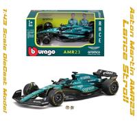 1:43 scale 2023 Aston Martin AMR23 #18 Lance Stroll diecast model by Burago