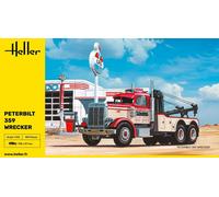 1:43 Scale Heller Peterbilt 359 American Wrecker Truck Model Kit 80794