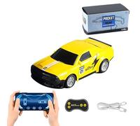 1:43 Scale High-Speed Alloy Mini RC Race Car with Dual-Mode Smartphone Connectivity, Alloy Car Model Desktop Toy, Portable Remote Controlled Toy Car for Adults