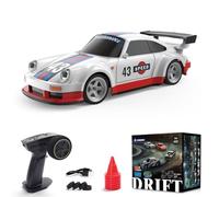 1/43 Scale RC Drift Car for Adult, Full Proportional 2.4G 4WD Remote Control Mini Drift Car Model, 15KM/H High Speed Racing Vehicle with Lights Kit