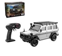 1:43 Scale RC Rock Crawler with App-Controlled, 2.4G 4WD Full Proportional Off-Road RC Monster Truck with Rechargeable Battery & LED Lights, RC Climbing Car for Hobbyists