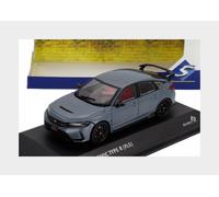 Solido Honda Civic Type R FL5 2023 | Detailed sports car model, collector model in window box with plastic base, sonic grey, 1:43 scale