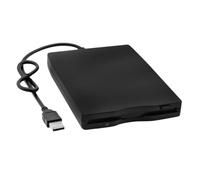 1.44 Megabyte USB 2.0 Black External Floppy Disk Drive Portable Plastic