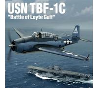 Academy 12340 1/48 United States Navy TBF-1C Avenger Battle of Late Plastic Model