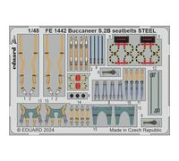 1:48 Buccaneer S.2B Seatbelts STEEL Detail Set for Airfix FE1442 Eduard
