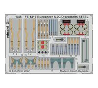 Eduard 1317 Blackburn Buccaneer S.2C/D Seatbelts Steel 1:48 Set Airfix A12012
