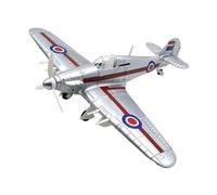 1:48 Fighter Building Kits Educational Desktop Decor Ornament Aircraft Model, silver, 24x18cm