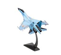 1:48 For Su-35 Alloy Fighter Jet Blue Metal Aircraft Model Military Aircraft Indoor Decoration Model Building Kit