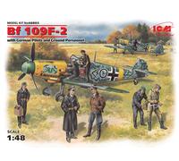 ICM48803 - ICM 1:48 - Bf 109F-2 W/ German Pilots and G.P