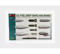 1:48 MINIART Accessories Military U.S. Fuel Drop Tanks And Bomb Kit MA49015 Mode