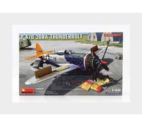 MiniArt Model Kit P-47D-30RA Thunderbolt 1:48 Scale Advanced Kit Molded Color #48029
