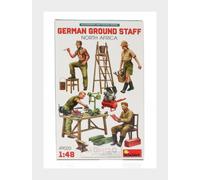 1:48 MINIART Figures German Ground Staff North Africa Kit MA49020 Model
