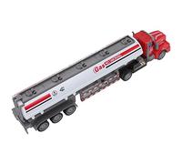 1/48 Scale Pull Back Truck Model RC Semi Trailer Toy Remote Control Semi Trailer Pull Back Construction Vehicle with Durable ABS Wheels for Kids Play and Collection (Long Head Oil