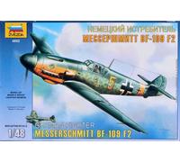 1:48 Zvezda Bf-109 F2/F4 Kit Z4802 Model