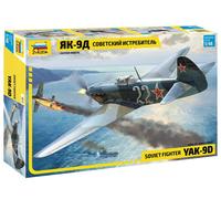 Zvezda Plastic Model Kit Yak-9 Soviet Fighter 1/48 Scale - 4815