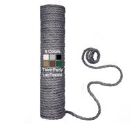 1/4in 65FT Natural Sisal Rope for Cat Tree, Cat Scratch Rope Replacement | XRzitky Real Sisal Rope for Cat Scratching Post Cat Scratcher Repair, Better Scratching Texture Less Shedding, Silver Grey