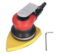 1/4in Air Powered Sander Polisher, Triangle Pneumatic Sander, 10000RPM High - Speed Sanding Machine with Press Switch and Internal Filter for Wood Metal Fiberglass