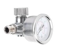 1 / 4in Air Pressure Regulator Valve for Spray Guns, Aluminum Alloy Construction, Compact Size - Stable Outlet Pressure, Real - Time Monitoring, Suitable for Precision Spray Pain