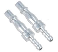 1/4in BSP (6.35mm) Air Hose Barb Tail with Male PCL Type Connector Fitting 2pc