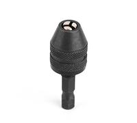 1/4in Duty Keyless Drill Chuck, 0.3-3mm SG Hex Shank Adapter, Industrial Hardware Tools, Rotary Tools Attachment for Automotives, Garages, Warehouses, Offices, Homes