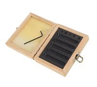 1/4in Indexable Turning Tool Set, Cemented Carbide Machining Lathe Cutting Tools with 60° 75° 90° Heads for Turning, Facing, Boring and Chamfering