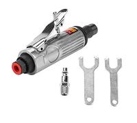 1/4in Pneumatic Die Grinder, 22000-25000rpm Air-Powered Die Grinder for Grinding Cutting Polishing Welding Repair Deburring (AT-7032K Small Single Product 3mm Chuck)