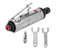 1/4in Pneumatic Die Grinder Air Angle Grinder for Metal Stone Mold Polishing Engraving Cutting, 22000-25000 RPM, Lightweight Ergonomic Design with Low Noise and Low Air (AT-7033K Large Single Product
