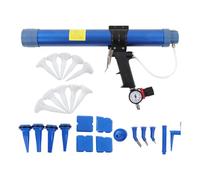 1/4in Pneumatic Glass Glue Gun with Pressure Adjustable Speed Sealant Soft Glue Tool 600ml Capacity