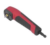 1/4in Right Angle Drill Bit Adapter, 90° Hex Drill Bit Driver with Ergonomic Handle, S2 Alloy Steel Angle Attachment for Tight Spaces, Magnetic Shock Drive for Cordless Drills