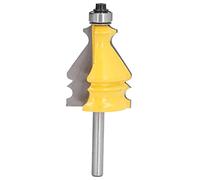1/4in Shank Router Bit Precision Frame Molding Cutter Professional Woodworking Tool for Picture Frames Doors Cabinets Carbon Steel Alloy Blade