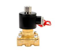 1/4inch 1/2inch 3/4inch 1inch 2Way Electric Water Valve 220VAC 24VDC 12VDC 24VAC 110VAC Normally Open Solenoid Valve Brass 1Pcs(Bsp-220vac)