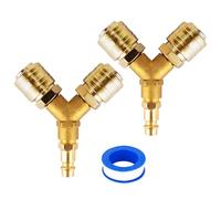 1 / 4Inch Air Hose Quick Coupler Y Splitters Distributor Compressed Connectors Way Switches Connectors