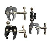 1 / 4inch Ball Head Joint Base Double Socket Arm Extension Arm Motorcycle Bike Phone Mount Action Camera Lighting Equipment Double Socket Extension Heavy Duty Aluminum Bracket for Motorcycle Action