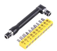 1/4Inch L-Shape Wrenches 90 Degree Hex Socket with 10 pcs Flat Torx Screwdriver Bits