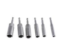 1 / 4inch Shank Hexagon Nut Driver Wing Driver Sockets 5.5-19mm Slot Wing Drill Bits for Eye Screws Hook Bolts Extended Set